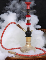 dream craft Russian Big Hookah Flower shaped Glass hookah 18 inch Glass, Iron Hookah(Black)