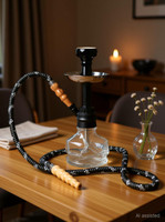 Atm manufacturer Atm Black chico X function hookah. Perfect for use. 12 inch Glass Hookah(Black)