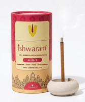 ishwaram Premium Incense Sticks (4in1) Monthly Pack chandan, oudh, nagchampa, rose(40 Units, Set of 1)