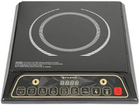 FABER 1600 W Induction Cooktop Push Button(Black, Induction 5 Auto Cook Menu,Energy Efficient,Black Crystal Glass,Shock Proof Body)