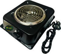 NETVULL 1250 W Radiant Cooktop Jog Dial(Black, 1250 Watts Electric Cook Heater Stove Cooktop | Electric Induction)