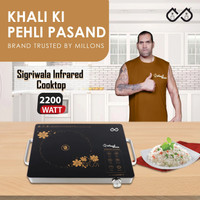 Sigri-wala 2200 W Radiant Cooktop Touch Panel(Black, Silver, SW-INFRA-2200)