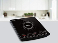 BOROSIL 1600 W Induction Cooktop Push Button(Black, SmartKook)