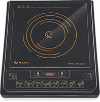 BAJAJ 1400 W Induction Cooktop Push Button(Black, Popular Ultra 1400-Watt Induction Cooker)