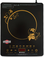 Sansui 2200 W Induction Cooktop Touch Panel(Black, Smart Cook -2200)