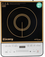 Elicacy 2000 W Induction Cooktop Touch Panel(Black, White, Crystal Glass Touch Panel White Beauty)