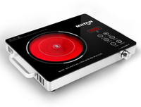 MILTON 2200 W Infrared Cooktop Touch Panel, Push Button(Silver, Infrared Classic 2200 Cooktop)