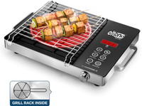 Eltons 2200 W Radiant Cooktop Touch Panel, Jog Dial(Black, Silver, Infrablaze)