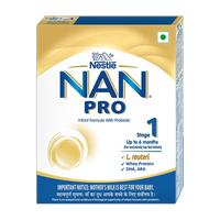 Nestle Nan Pro Stage 1, Infant Formula Milk Powder for Babies - with Probiotic, Pouch in Box(400 g, Upto 6 Months)
