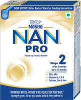 Nestle Nan Pro 2 Follow-up Formula Powder, Stage 2 From 6 to 12 Months (400 g, 6+ Months)(400 g, 6+ Months)