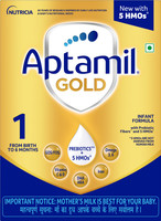 Aptamil Gold Infant Formula Powder with Prebiotics and HMO ( Stage 1 )(400 g, Upto 6 Months)