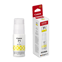 Canon PIXMA GI71 Y for G1020,G2020,G2021,G2770,G3770,G4770, G1730,G2730,G3730 Yellow Ink Bottle