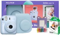 FUJIFILM Instax Mini 12 Treasure Box (10 Shot, Carry Case & Bunting) Instant Camera(Blue)