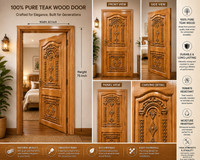 Howrah timber TEAK PANEL DOOR 2 PANEL Interior Door(Teak, Wood)