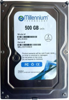 MILLENNIUM TECHNOLOGY 500gb 3.5" Sata Hard drive 500 GB Desktop, Surveillance Systems White SATA Internal Hard Disk Drive (HDD) (MIL35500)(Interface: SATA, Form Factor: 3.5 inch)