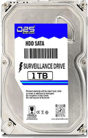 D25 Video 1TB Surveillance Hard Disk for All CCTV Camera DVR 1 TB Surveillance Systems Silver SATA Internal Hard Disk Drive (HDD) (1TB GB Hard Disk for CCTV DVR | 2 Years Warranty)(Interface: SATA, Form Factor: 3.5 inch)