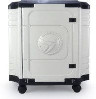 Flipkart SmartBuy Heavy-Duty Unbreakable Plastic Trolley for Inverter and Battery(White, Black)