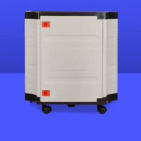 kukki LIBERTY HOME UPS CABINET TROLLY FOR INVERTER AND BATTERY Trolley for Inverter and Battery(Black)