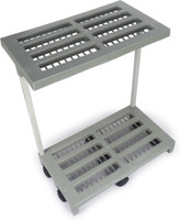 Flipkart SmartBuy Premium Plastic Battery Stand with Ventilation Design Trolley for Inverter and Battery(White)