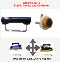 Tovito Special lpg gas iron parts Plastic Handle + Controller of 5.5/5.7/6.5/6.7kg iron 0 W LP Gas(Black, Yellow)