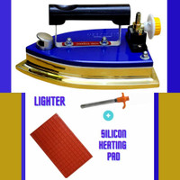 NEWTECH by NEWTECH brass 5.5 kg LPG Gas iron press best for laundry 0 W LP Gas(Blue-Gold)