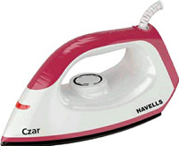 HAVELLS by havells CZAR NON-STICK COATED SOLEPLATE FOR SMOOTH GLIDING & LONG LIFE 1000 W Dry Iron(WHITE & RUBY, White)
