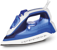 KENT Luxe Steam Iron|Powerful Steam|Non-Stick SolePlate|Vertical &Horizontal Ironing 2200 W Steam Iron(Blue)