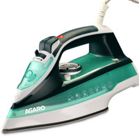 AGARO Ceramic Coated Sole Plate, Fast Heating, 2200 W Steam Iron(Sea Green)
