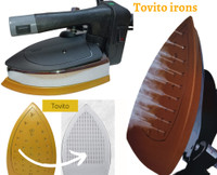 Tovito by Sumo 97 ER Silti Full Steam iron, bigger hole with free Teflon shoes, Latest Model 1600 W Steam Iron(Brown)