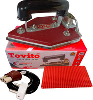 Tovito 3kg heavyweight iron manual electric iron box best quality with pluck,wire 750 W Dry Iron(Red-Lal)