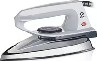 SHYAMA By Bajaj Stainless Steel new Popular Dry Iron 1000W with Advance Soleplate 1000 W Dry Iron(White & Silver)