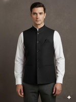 Gullyhood Sleeveless Solid Men Jacket