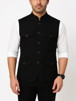 Gullyhood Sleeveless Solid Men Jacket