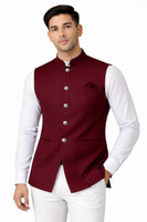 Styloketh Sleeveless Solid Men Jacket
