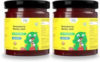 Little Joys Strawberry Honey Jam | Made with Real Strawberries & Honey | No Added Sugar(250 g, Pack of 2)