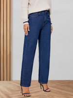 GOLD-D.A FASHION Relaxed Fit Women Dark Blue Jeans