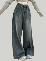 H&H Wide Leg Women Blue Jeans