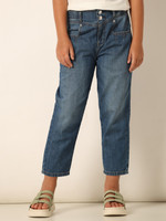 VERO MODA Relaxed Fit Girls Dark Blue Jeans