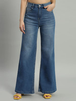 GUTI Flared Women Blue Jeans