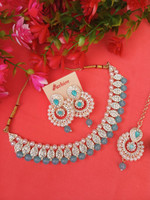wingsbro Metal, Dori Blue Jewellery Set(Pack of 1)