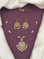 YIMBLI Brass Gold-plated Gold Jewellery Set(Pack of 1)