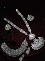 Samridhi DC Oxidised Silver, Alloy Silver Jewellery Set(Pack of 2)