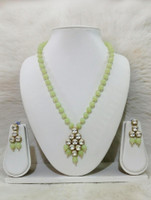 JN Handicraft Alloy Copper Green Jewellery Set(Pack of 1)