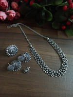 MilanAarts Oxidised Silver Silver Jewellery Set(Pack of 1)