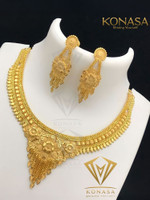 KONASA Brass, Alloy Brass Gold Jewellery Set(Pack of 1)