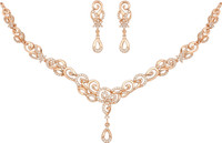 Nilu's Collection Copper Rose Gold Jewellery Set(Pack of 3)