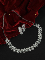 SAIYONI Brass Silver Silver Jewellery Set(Pack of 1)