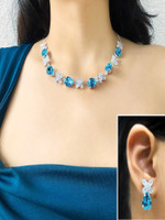 OChori Stone, Alloy Silver Blue, Silver Jewellery Set(Pack of 1)
