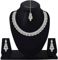 Atasi International Alloy Rhodium White Jewellery Set(Pack of 1)