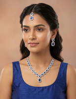 GS FASHION GALLERY Alloy Blue Jewellery Set(Pack of 1)